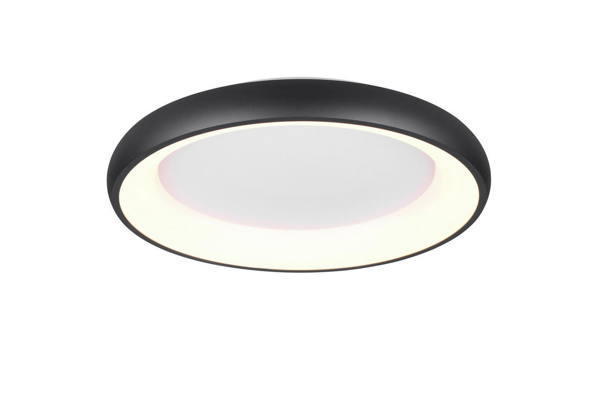 STROPNÍ LED SVÍTIDLO, 62/10 cm  - černá, Design, kov (62/10cm) - Trio Leuchten