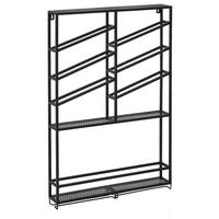 WEINREGAL  - Schwarz, Design, Metall (68/100/11cm) - Carryhome