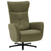 RELAXSESSEL in Leder Grün  - Schwarz/Grün, Design, Leder/Metall (76/112/83cm) - Beldomo Speed