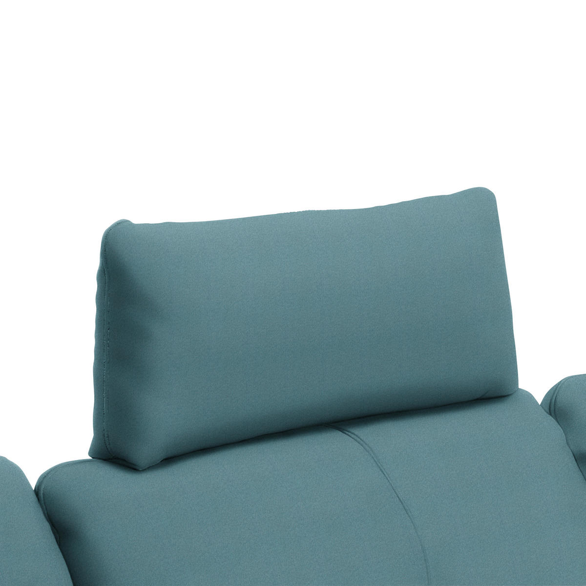 ECKSOFA in Webstoff Hellblau  - Schwarz/Hellblau, Design, Textil/Metall (301/179cm) - Chilliano