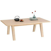 COUCHTISCH Eiche furniert 130/70/45 cm rechteckig Weiß  - Weiß, Design, Holz/Holzwerkstoff (130/70/45cm) - MID.YOU