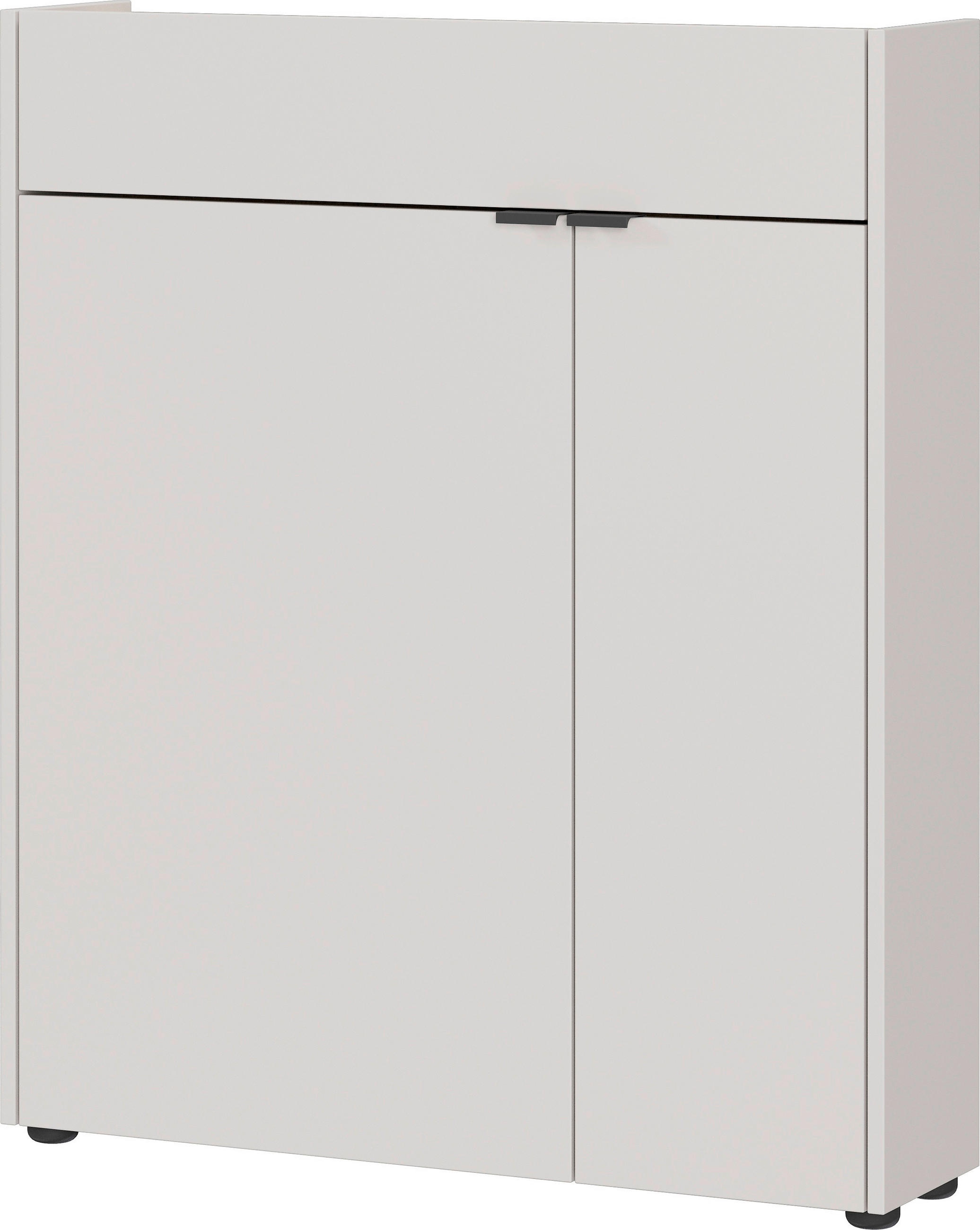 SCHUHSCHRANK Eichefarben, Kaschmir  - Kaschmir/Eichefarben, Design, Holzwerkstoff/Kunststoff (83/99/22cm)