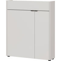 SCHUHSCHRANK Eichefarben, Kaschmir  - Kaschmir/Eichefarben, Design, Holzwerkstoff/Kunststoff (83/99/22cm)
