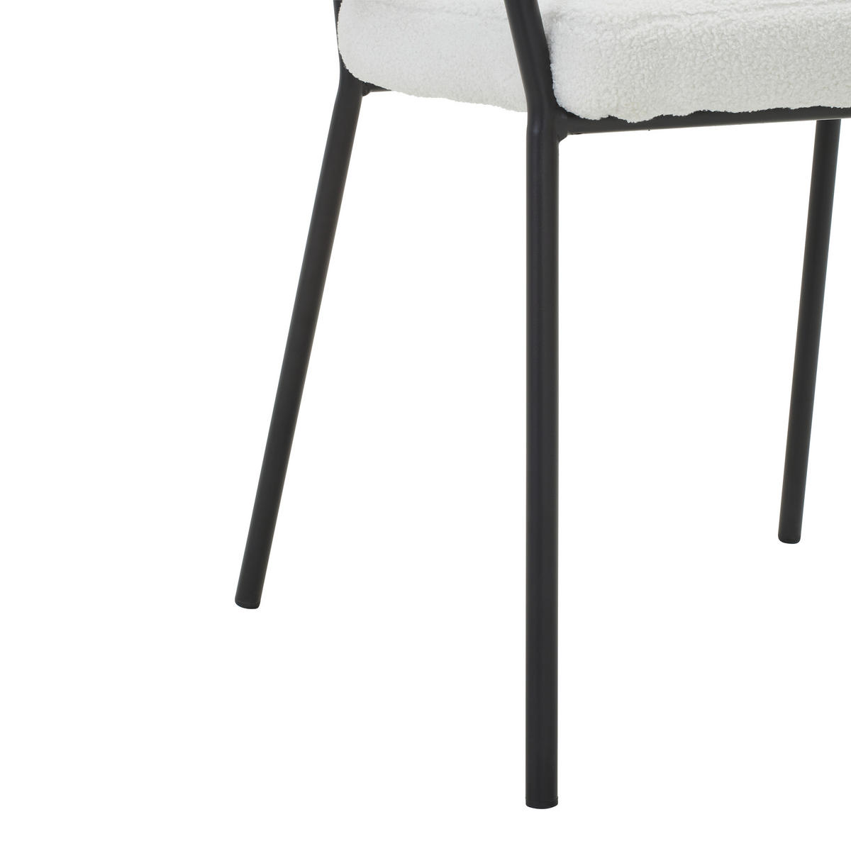 ARMLEHNSTUHL  in Eisen Teddystoff  - Schwarz/Weiß, MODERN, Holz/Textil (64/74/65cm) - Livetastic