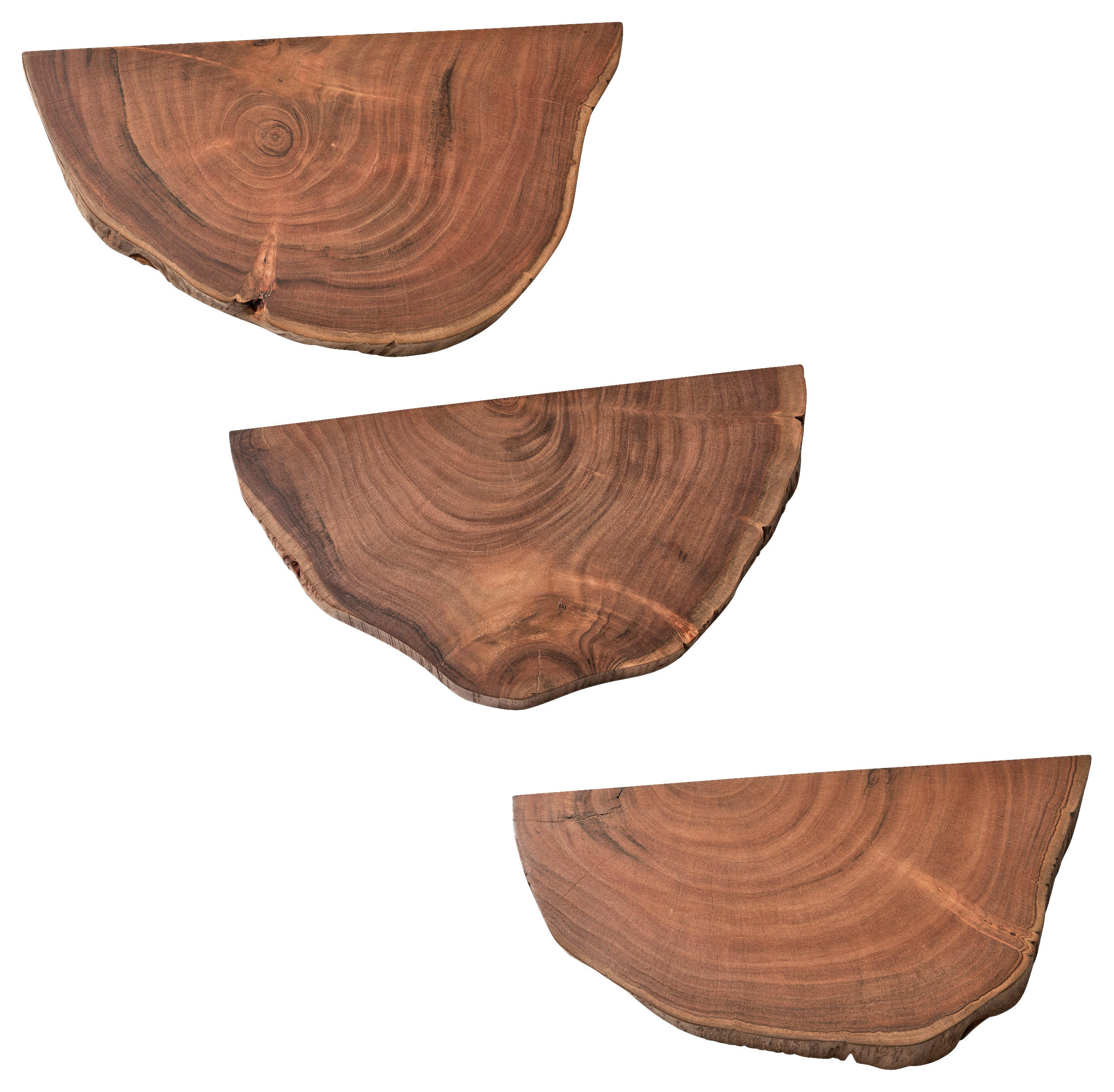 WANDREGAL  - Akaziefarben, Natur, Holz (49,5/4/26cm) - MID.YOU