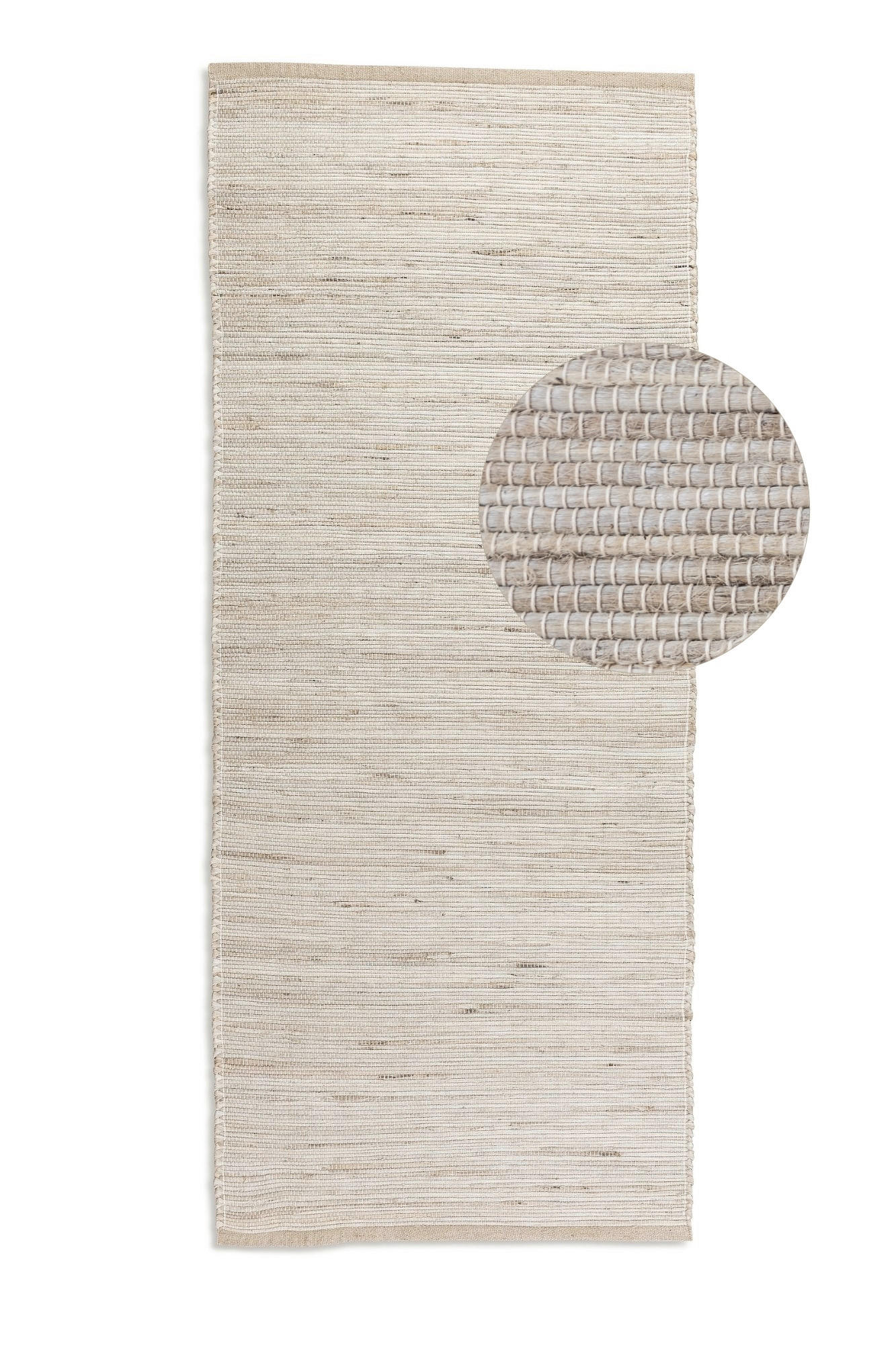 LÄUFER 80/200 cm Handloom 1.0  - Greige, Basics, Textil (80/200cm)