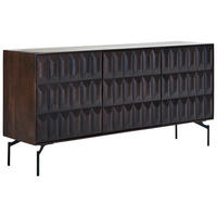 SIDEBOARD  160/76/40 cm  - Nussbaumfarben/Schwarz, KONVENTIONELL, Holz/Metall (160/76/40cm) - Livetastic