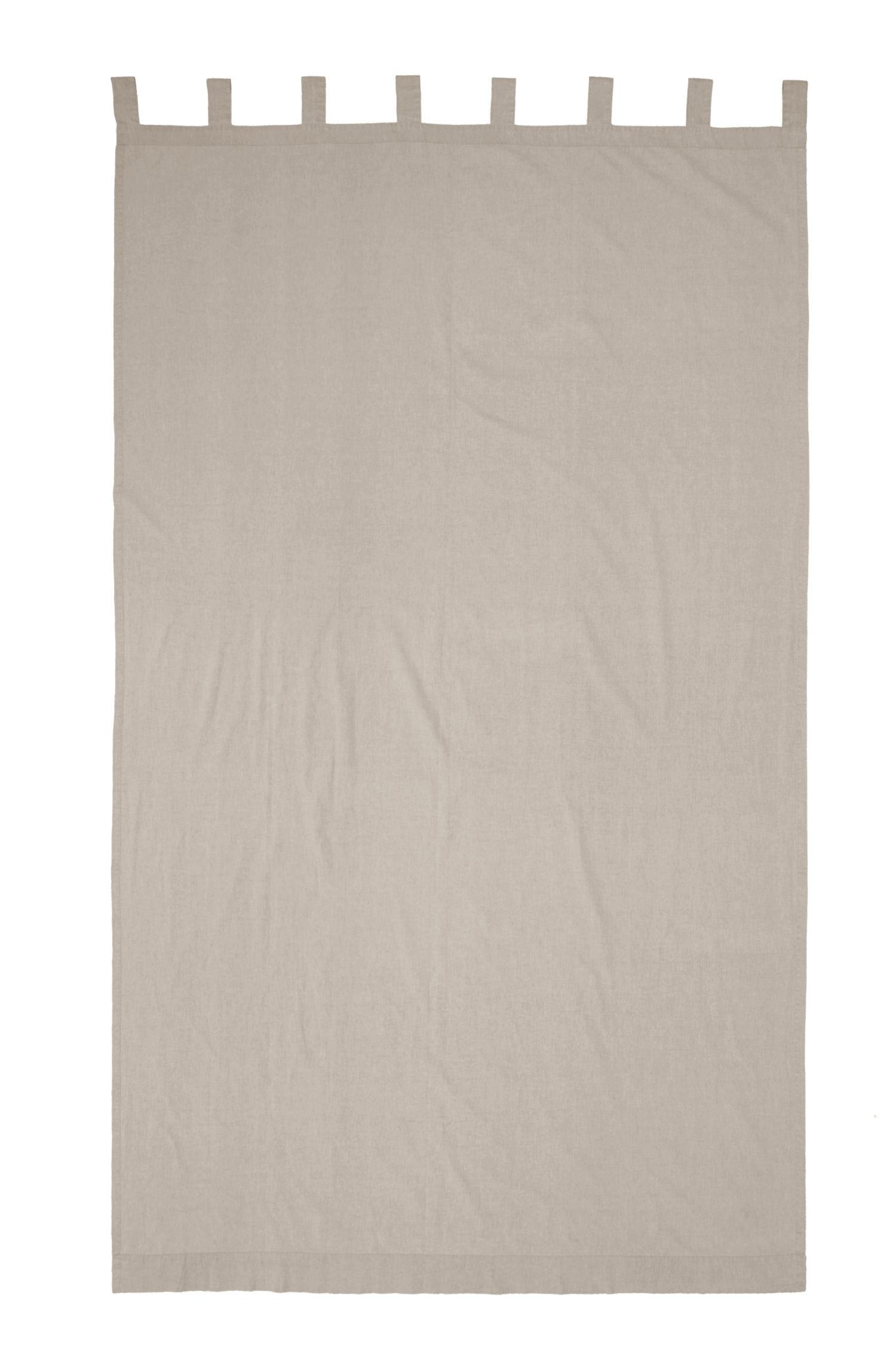 SCHLAUFENVORHANG  - Beige, Basics, Textil (145/250cm)