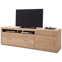 TV-ELEMENT 223/69/51 cm  - Eichefarben/Silberfarben, Design, Holz/Holzwerkstoff (223/69/51cm) - Livetastic