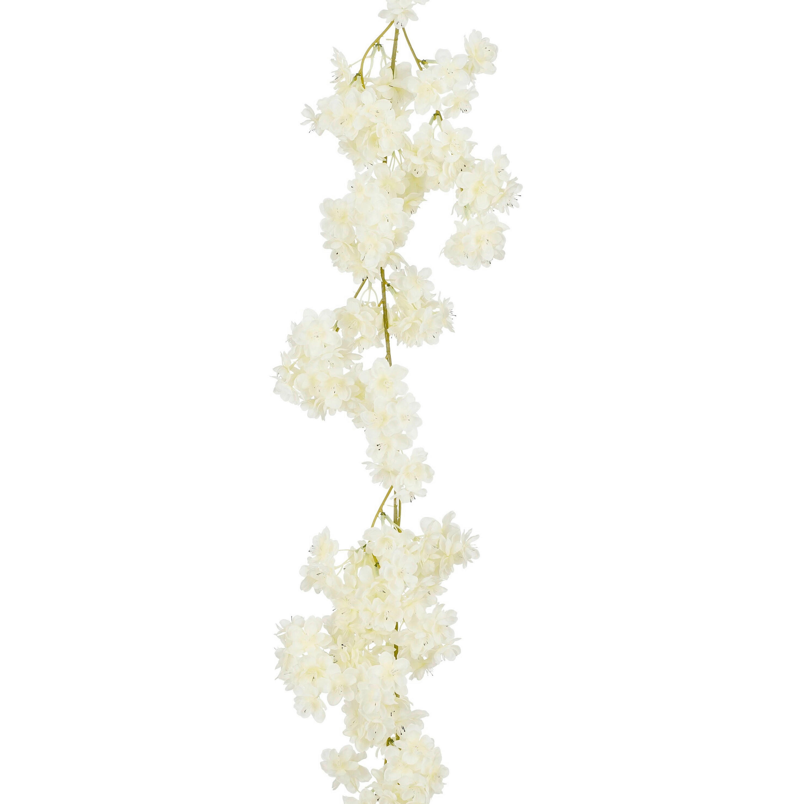 CSERESZNYEVIRÁG ÁG - krémszínű, Basics, műanyag (180/20/10cm)