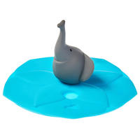 SILIKONDECKEL  - Türkis/Grau, Trend, Kunststoff (9,20/5,20/9,30cm) - Leonardo