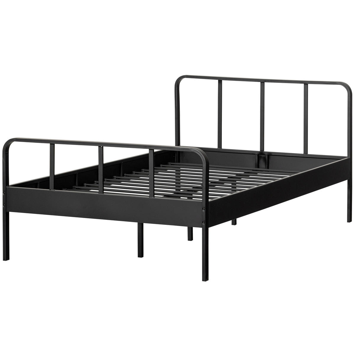 METALLBETT 120/200 cm  in Schwarz  - Schwarz, Basics, Metall (120/200cm) - MID.YOU