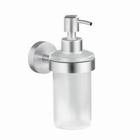 SEIFENSPENDER MOON  - Edelstahlfarben/Weiß, Basics, Glas/Metall (11,8/17,1/6,95cm) - Tesa