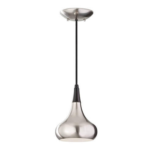 VISEČA SVETILKA  Elstead Beso      17.9/28.1 cm      E27 - barve nerjavečega jekla, Design, kovina (17.9/28.1cm) - Elstead Lighting