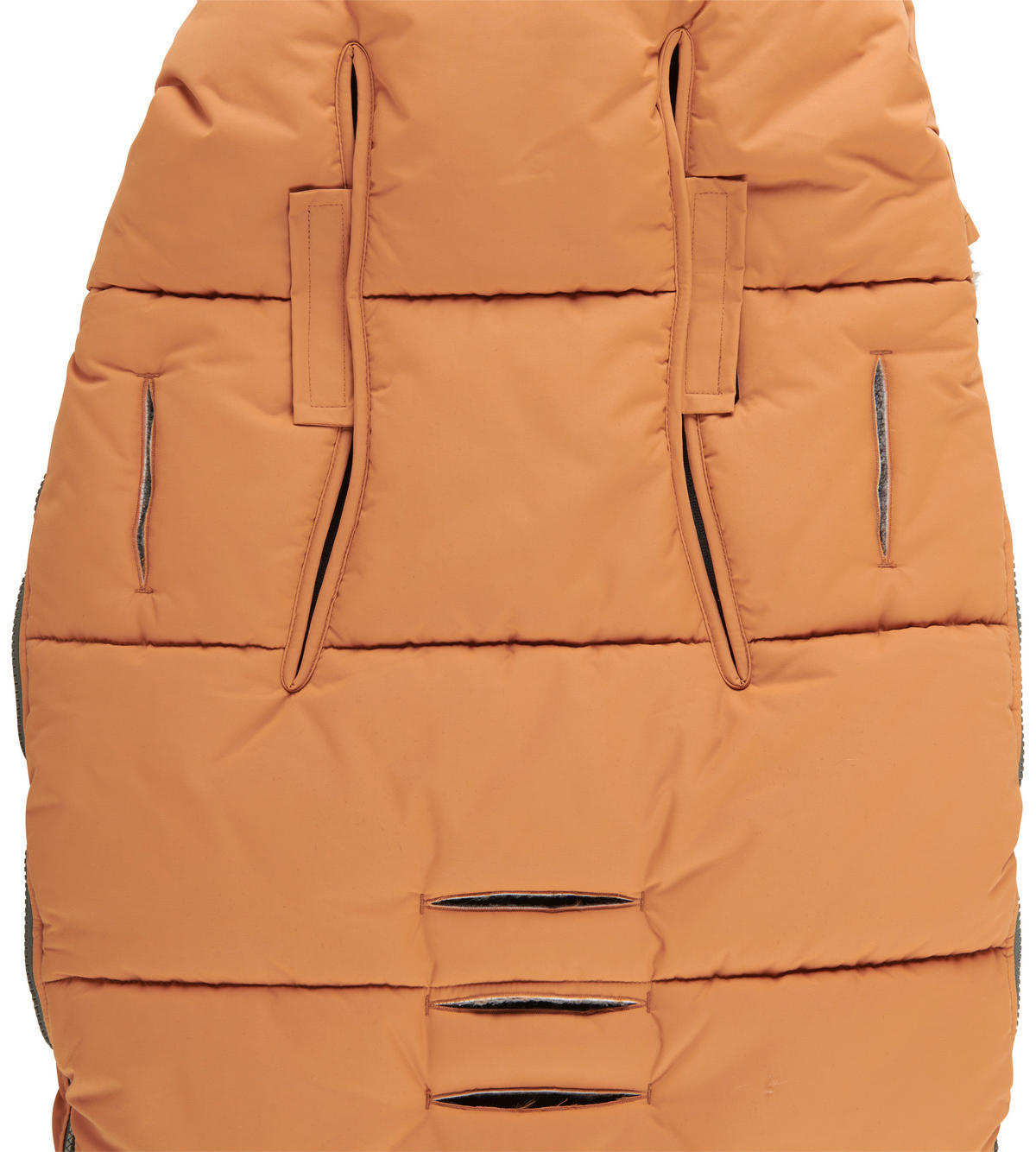 FUßSACK TRENDY L  - Orange, Basics, Kunststoff/Fell (50/100cm) - Jimmylee