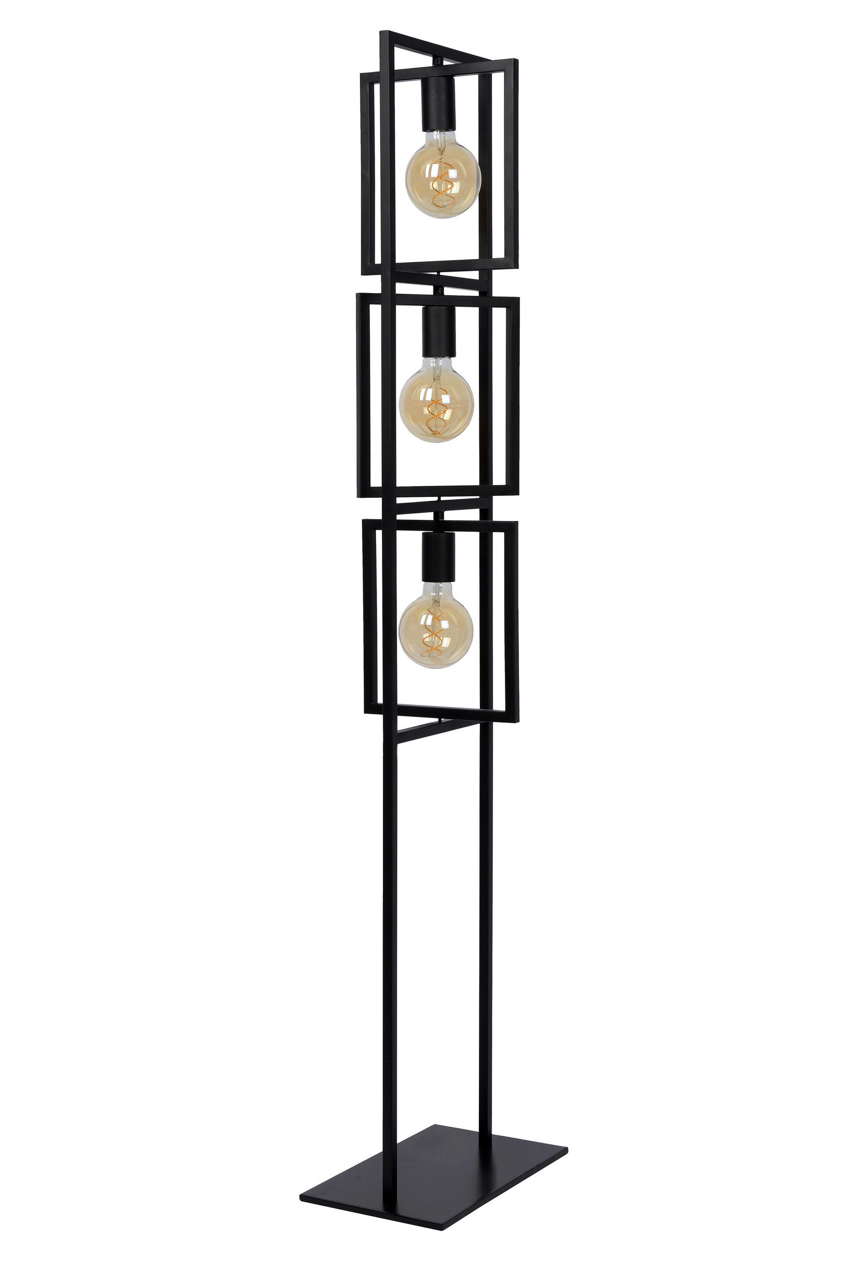 STEHLEUCHTE 26/34/145 cm    - Schwarz, Design, Metall (26/34/145cm) - Lucide