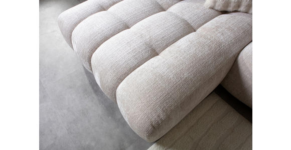 ECKSOFA in Chenille Creme  172/272 cm  - Creme/Schwarz, KONVENTIONELL, Kunststoff/Textil (172/272cm) - Carryhome