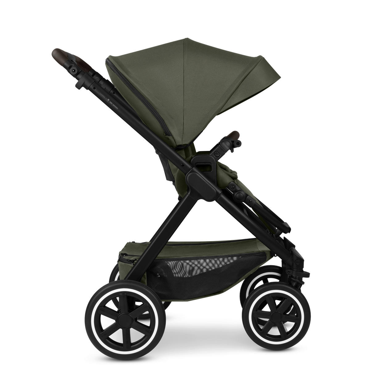 KINDERWAGEN  Samba 2  Avocado  - Schwarz/Olivgrün, Basics, Metall (60/108/88cm) - ABC Design
