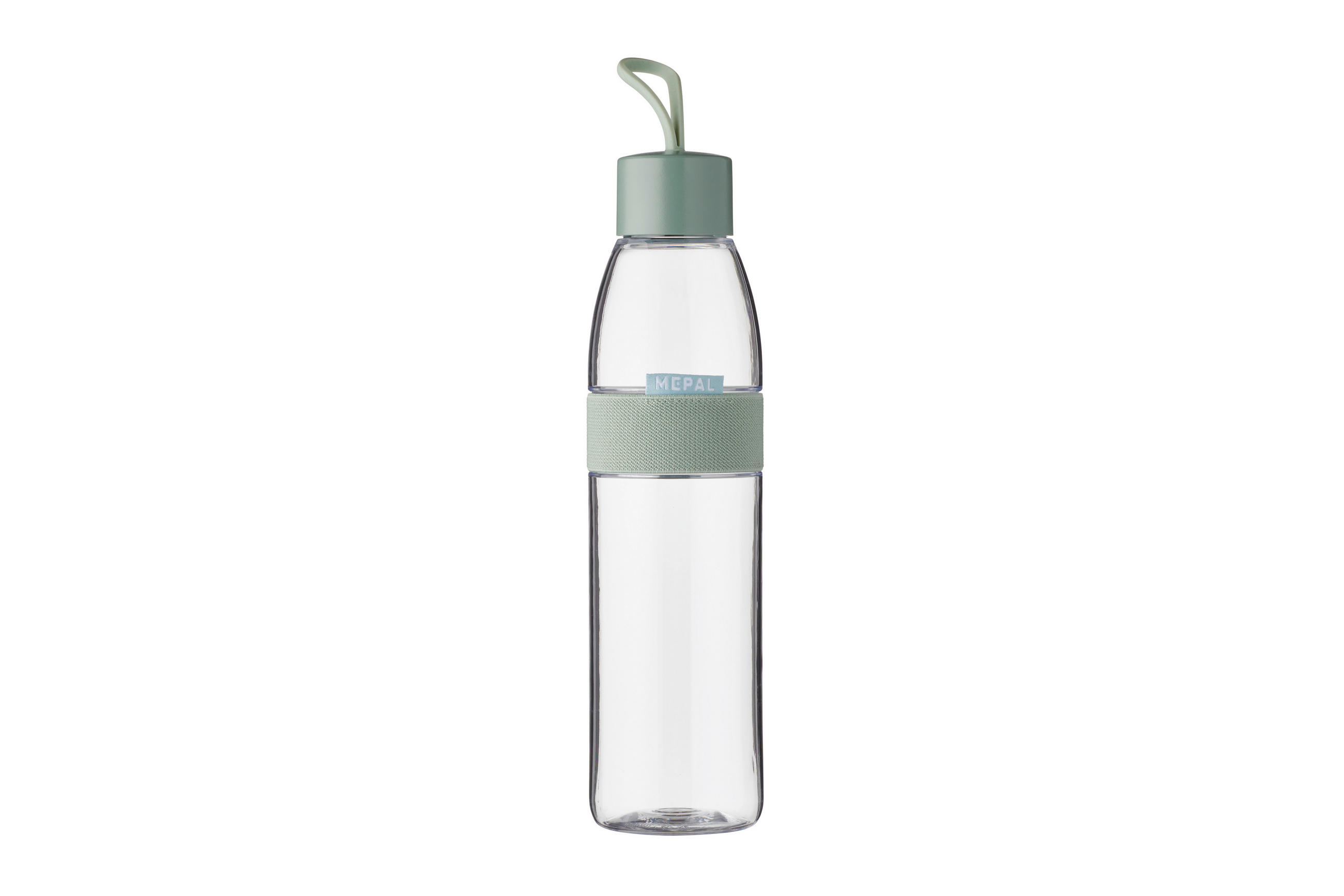 UNIVERSALFLASCHE ELLIPSE  - Transparent/Salbeigrün, KONVENTIONELL, Kunststoff (0,7l) - Mepal