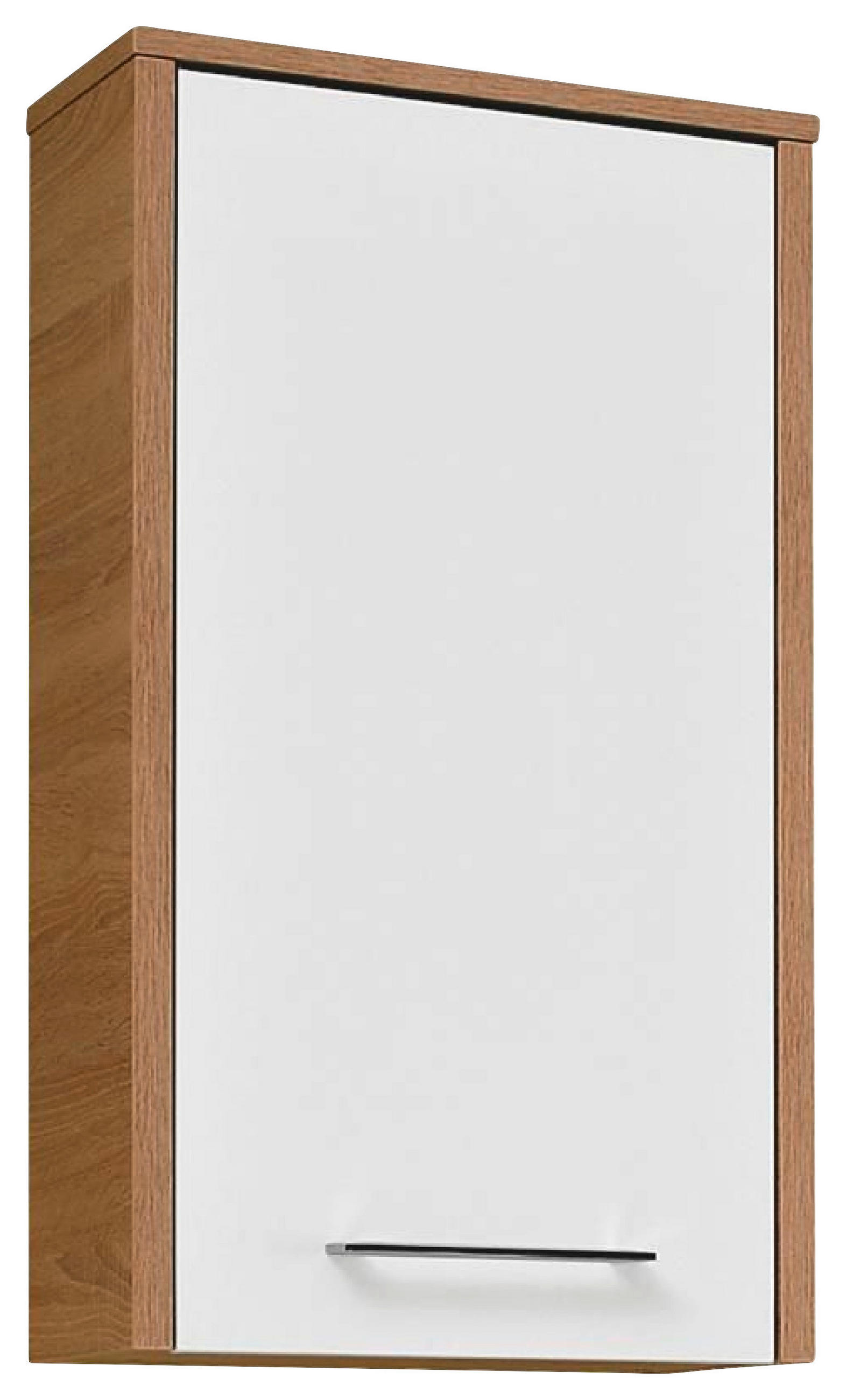 HÄNGESCHRANK 40/72/20 cm  - Chromfarben/Eichefarben, Design, Holzwerkstoff/Metall (40/72/20cm) - Carryhome