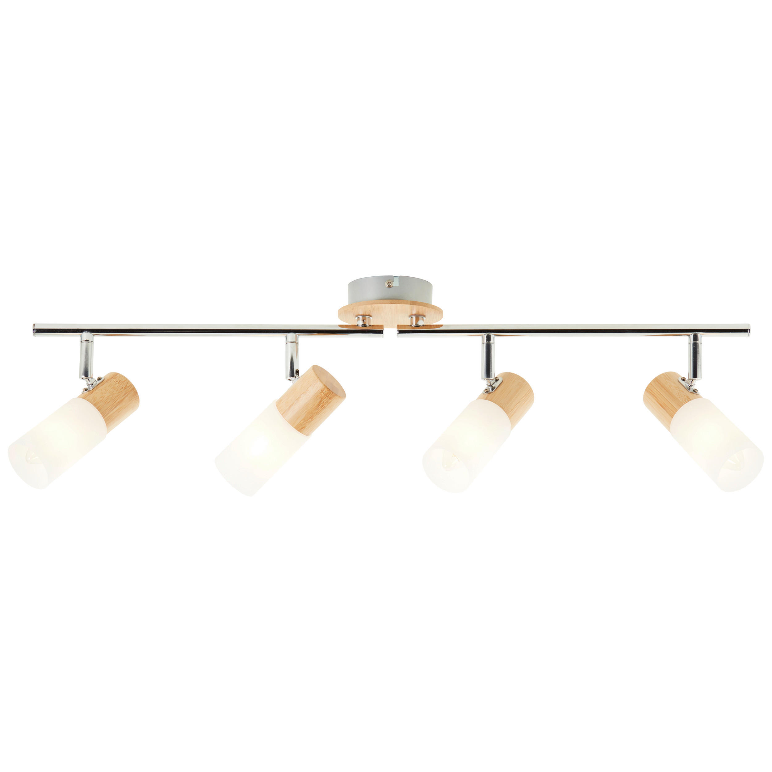 DECKENLEUCHTE    68/11,5/18 cm  - Weiss, Konventionell, Holz/Kunststoff (68/11,5/18cm) - Brilliant