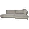 ECKSOFA in Webstoff, Struktur Naturfarben, Sandfarben  - Sandfarben/Anthrazit, Design, Textil/Metall (265/172cm) - Joop!