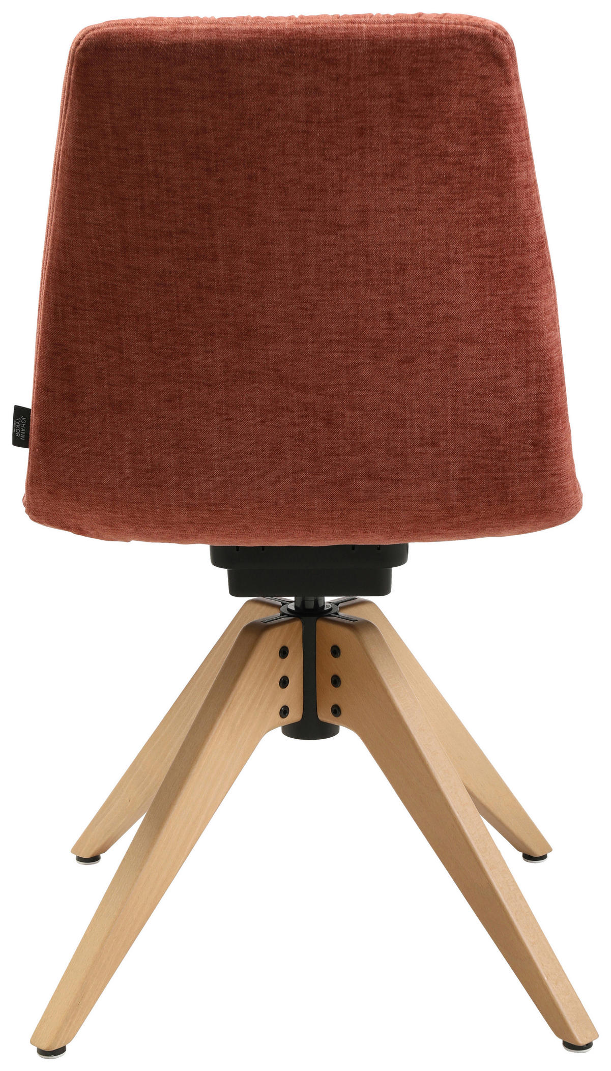 STUHL  in Flachgewebe Holz, Textil  - Eichefarben/Rot, Design, Holz/Textil (46/85-88/55cm) - Johann Jakob