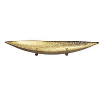 OBSTSCHALE  - Goldfarben, Design, Metall (60/9/16cm) - Livetastic