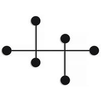 WANDGARDEROBE - Schwarz, Basics, Metall (80/60/10cm)
