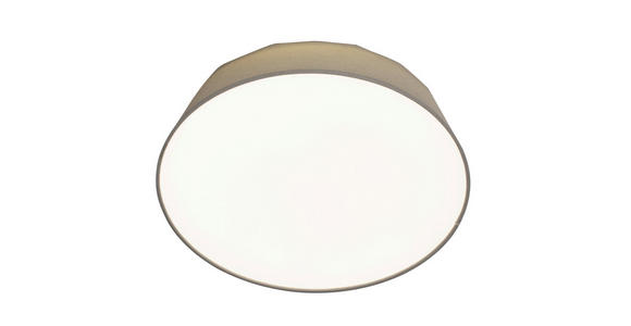 LED-DECKENLEUCHTE 40/12,7 cm - Hellgrau, Basics, Kunststoff/Textil (40/12,7cm) - Novel