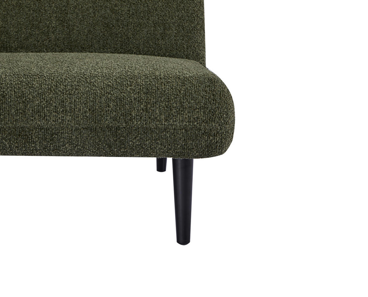 SCHLAFSOFA Webstoff Grün  - Schwarz/Grün, Design, Holz/Textil (184/80/87cm) - Carryhome