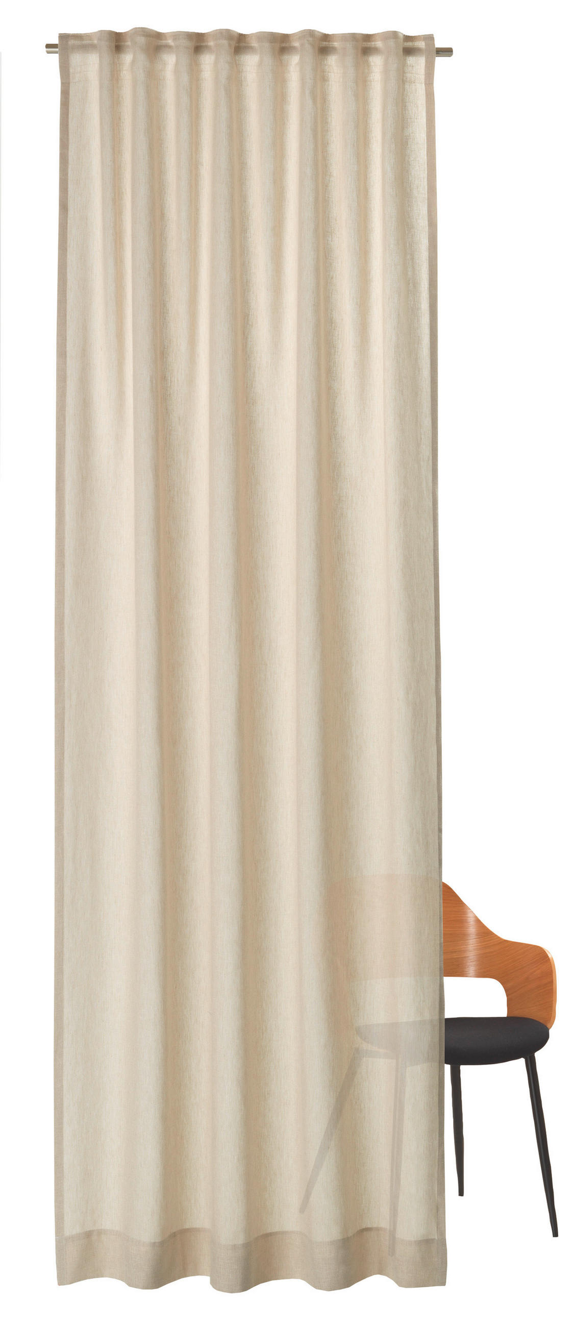 FERTIGVORHANG  halbtransparent  125/250 cm   - Naturfarben, Basics, Textil (125/250cm) - Schöner Wohnen