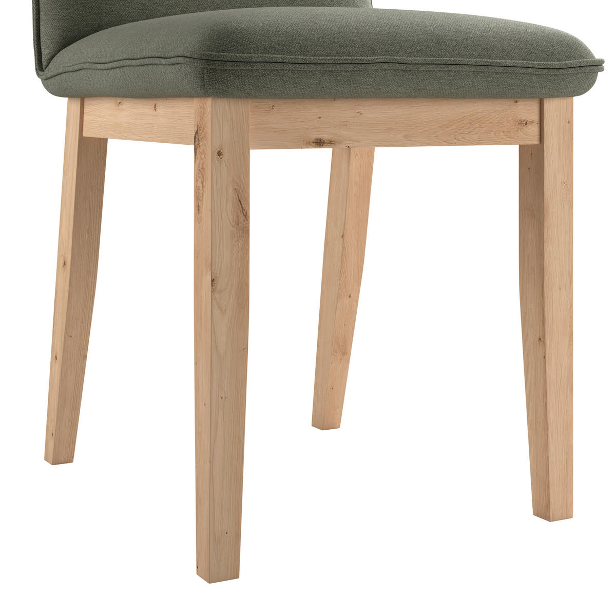 STUHL   Webstoff  Grün  - Eichefarben/Grün, KONVENTIONELL, Holz/Textil (47/91/44cm) - P & B