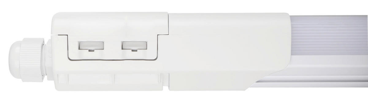 LED-DECKENLEUCHTE plus 59,5/5,2/4,1 cm   - Weiß, Basics, Kunststoff (59,5/5,2/4,1cm)