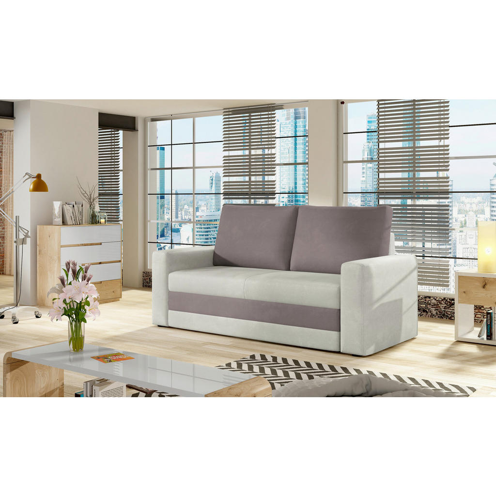 MID.YOU ROZKLADACIA POHOVKA, textil, krémová