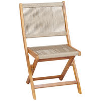 VRTNA SKLOPIVA STOLICA  boje bagrema, svijetlo smeđa  drvo, plastika      - boje bagrema/svijetlo smeđa, Natur, drvo/plastika (50/87/58cm) - Ambia Garden