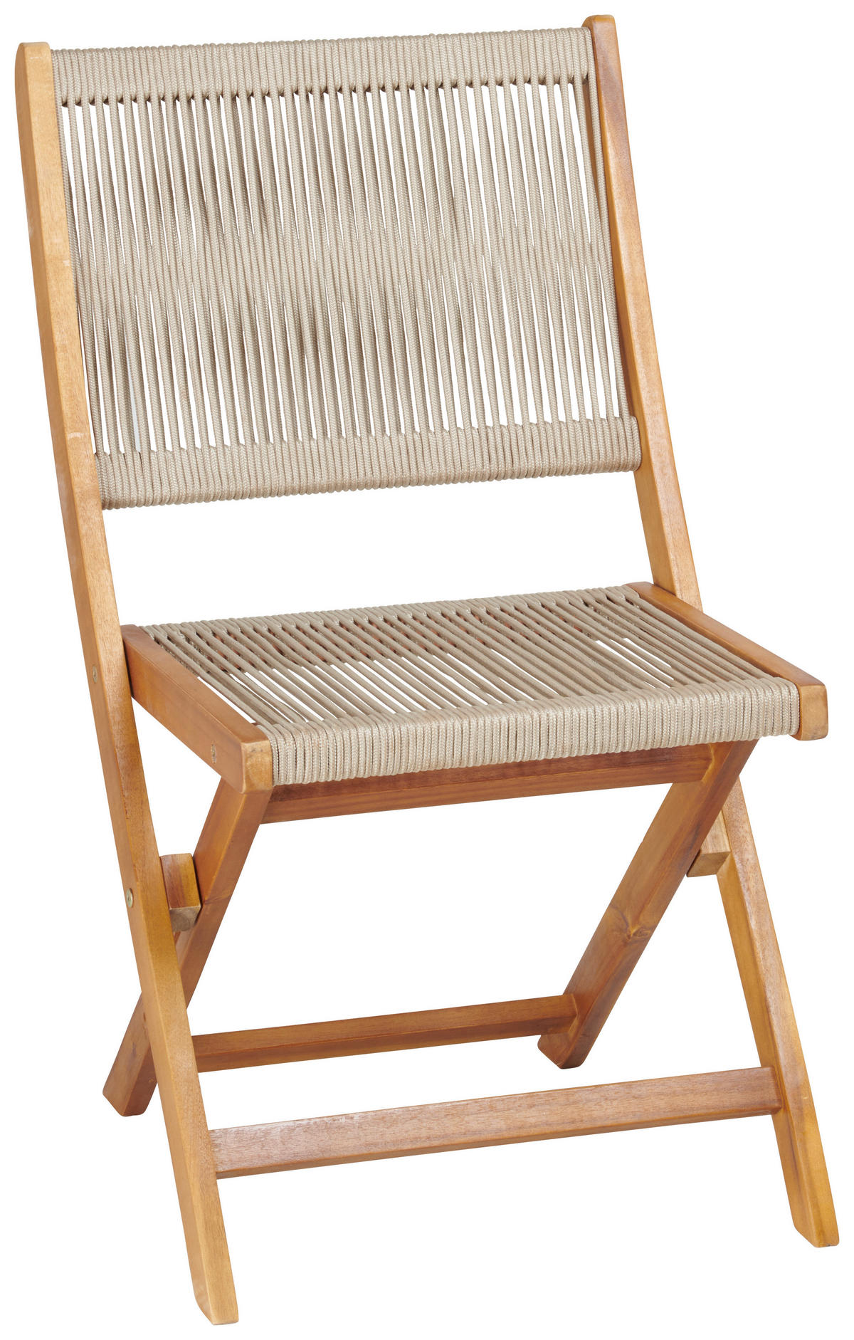 VRTNA SKLOPIVA STOLICA  boje bagrema, svijetlo smeđa  drvo, plastika      - boje bagrema/svijetlo smeđa, Natur, drvo/plastika (50/87/58cm) - Ambia Garden