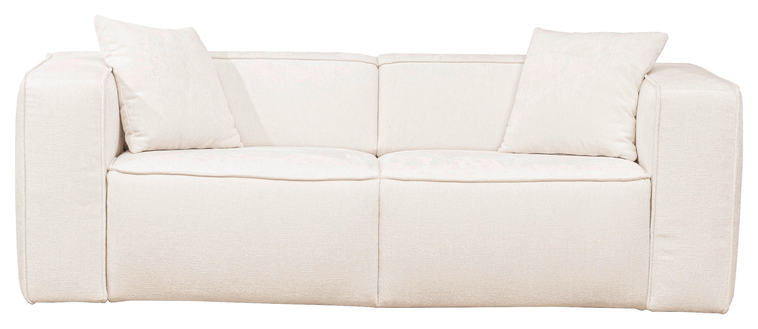 SCHLAFSOFA Chenille Creme  - Creme/Schwarz, Design, Kunststoff/Textil (227/74/105cm) - Novel