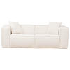 SCHLAFSOFA Chenille Creme  - Creme/Schwarz, Design, Kunststoff/Textil (227/74/105cm) - Novel