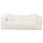 SCHLAFSOFA  in Chenille Creme  - Creme/Schwarz, Design, Kunststoff/Textil (227/74/105cm) - Novel