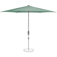 SONNENSCHIRM 330 cm Grün  - Silberfarben/Grün, KONVENTIONELL, Textil/Metall (330/330cm) - Suncomfort by Glatz