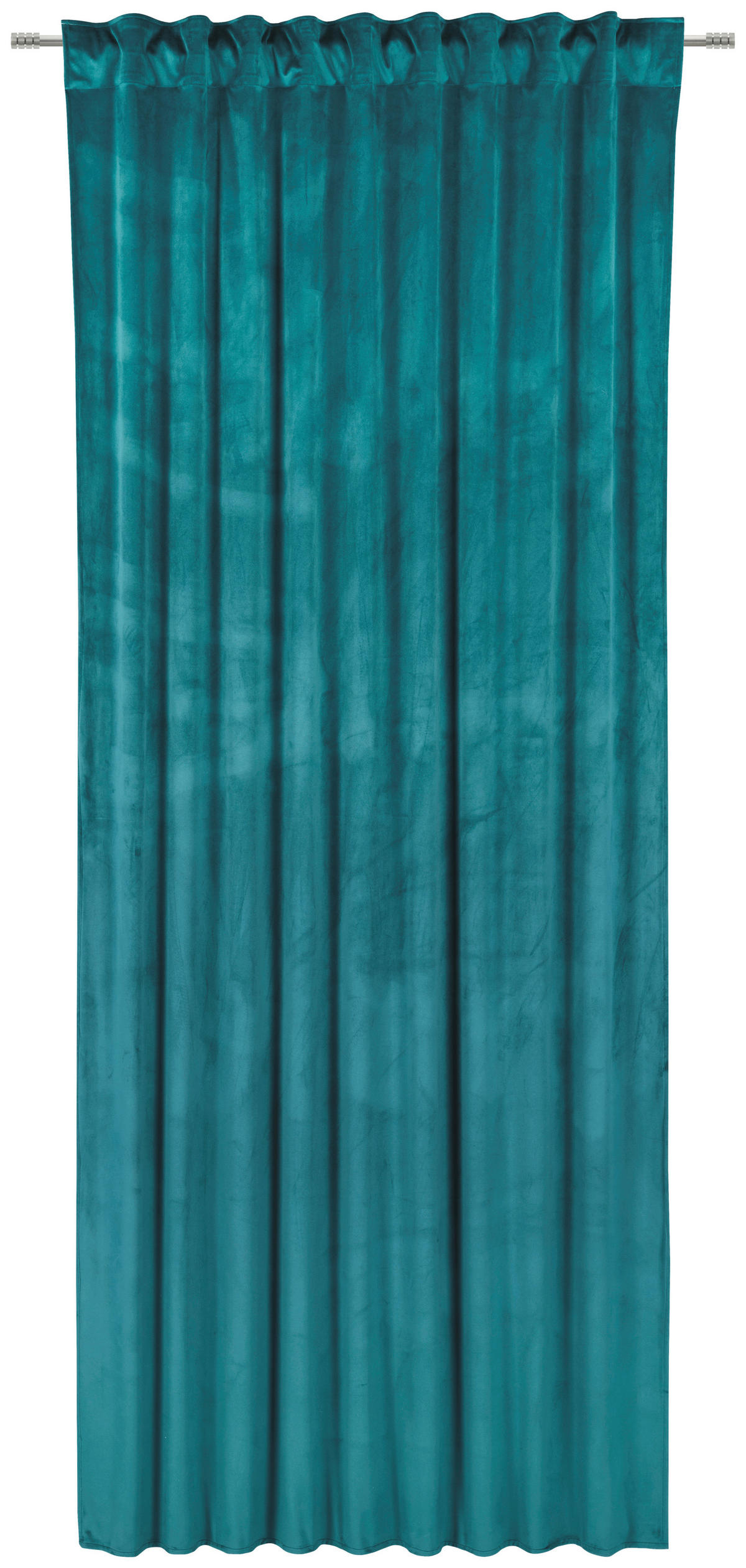 FERTIGVORHANG  blickdicht   135/245 cm  - Petrol, Basics, Textil (135/245cm) - Esposa