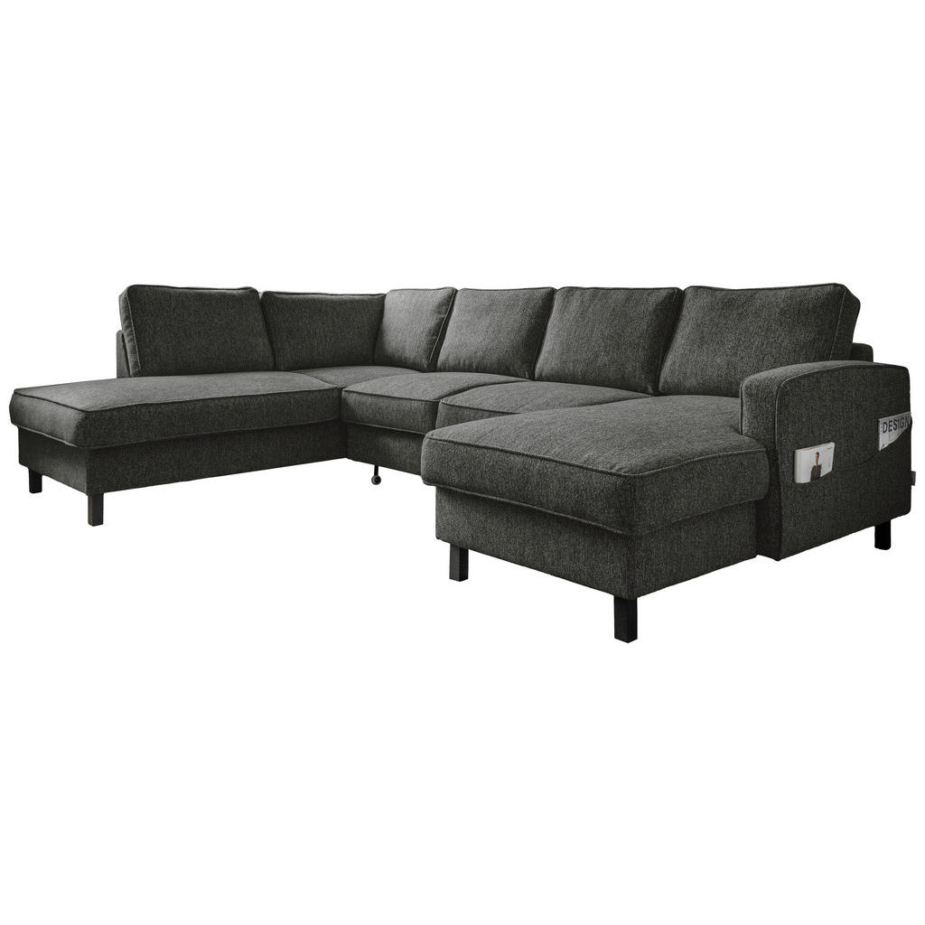 MID.YOU SEDACÍ SOUPRAVA, textil, tmavě šedá