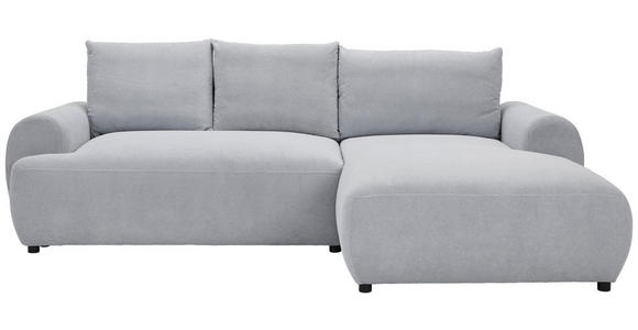 ECKSOFA Grau Webstoff  - Schwarz/Grau, MODERN, Kunststoff/Textil (265/175cm) - Carryhome