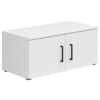 AUFSATZSCHRANK 80/35/40 cm  in  - Schwarz/Weiß, MODERN, Holzwerkstoff/Kunststoff (80/35/40cm) - Carryhome