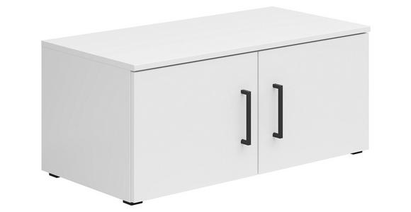 AUFSATZSCHRANK 80/35/40 cm  - Schwarz/Weiß, MODERN, Holzwerkstoff/Kunststoff (80/35/40cm) - Carryhome