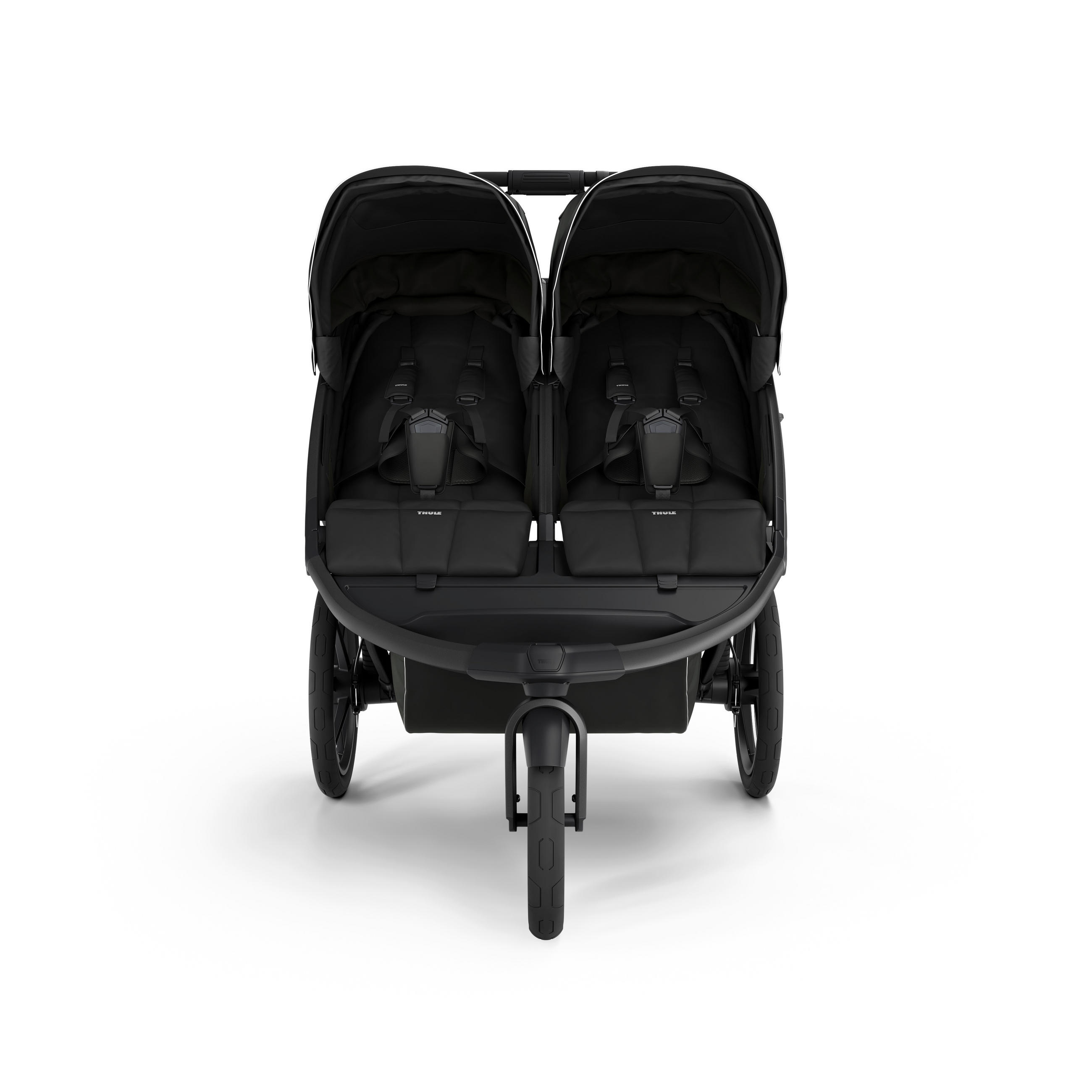 GESCHWISTERWAGEN Urban Glide 3 Double  - Schwarz, Basics, Textil/Metall (95,9/38,3/85,6cm) - Thule