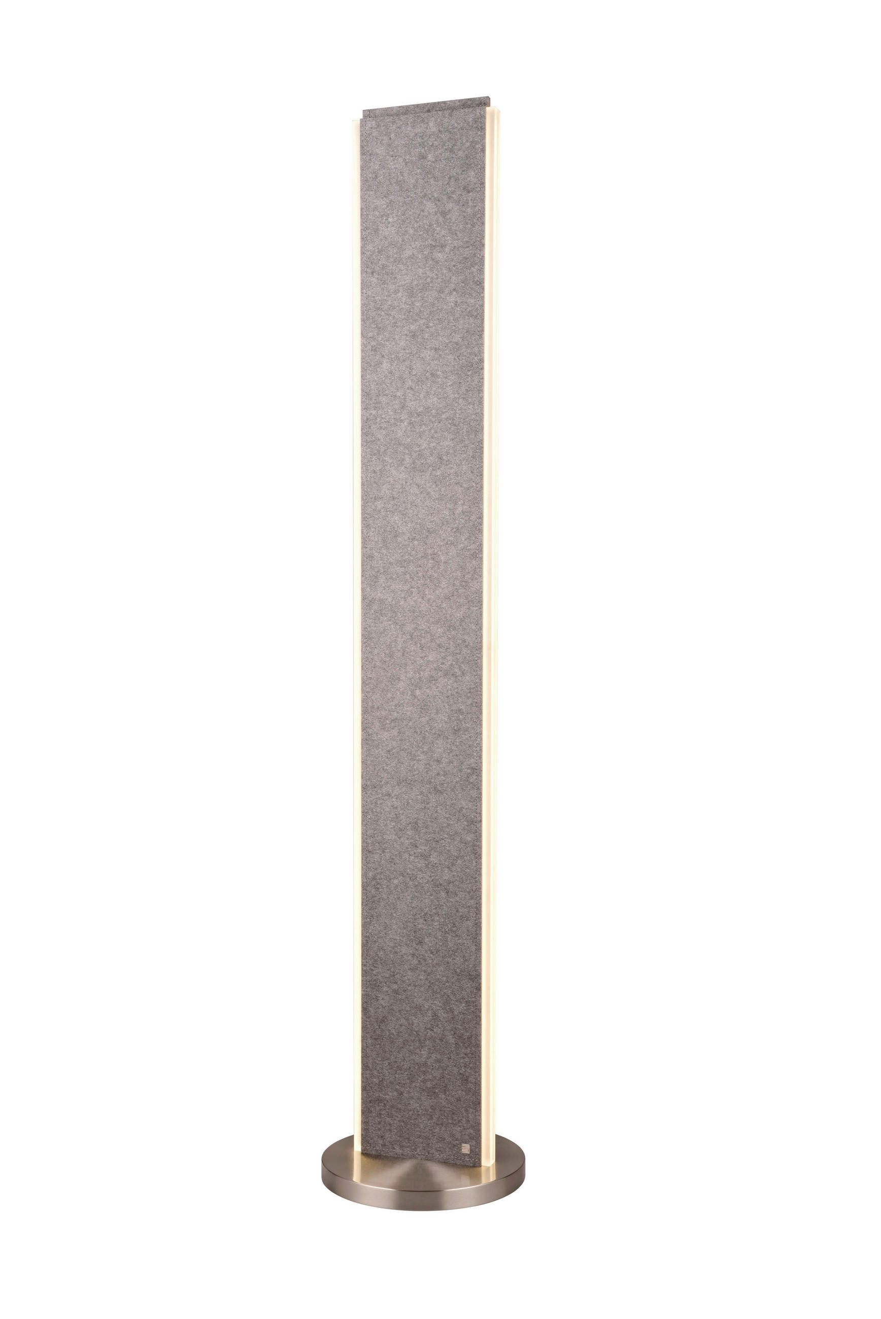 LED-STEHLEUCHTE 35/180 cm    - Grau/Nickelfarben, Design, Textil/Metall (35/180cm) - Cinque