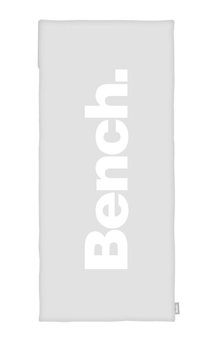 SPORTSKI RUČNIK 50/110 cm  siva, bijela   BENCH  - bijela/siva, Konvencionalno, tekstil (50/110cm) - Bench