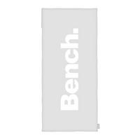 SPORTSKI RUČNIK 50/110 cm  siva, bijela   BENCH  - bijela/siva, Konvencionalno, tekstil (50/110cm) - Bench